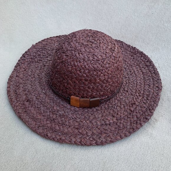 Nine West Wide Brim Wicker Sun Hat - Picture 10 of 15